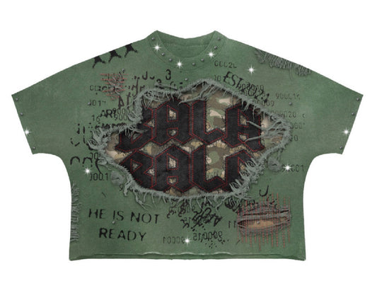 Green camo Bala Bala t-shirt